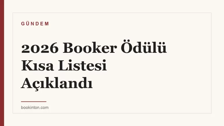 2026 Booker Ödülü Kısa Listesi Açıklandı